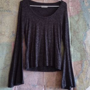 Hollister bell sleeve scoop neck shirt